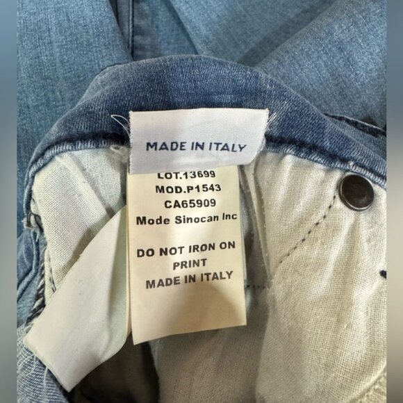 JONNY-Q Straight Leg Jeans With Rhinestone Embellishment Blue - Picture 7 of 8